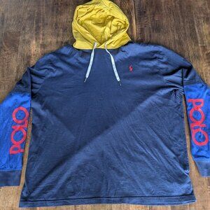 Polo Ralph Lauren Men's Newport Navy Classic Fit Logo Hooded T-Shirt XL
